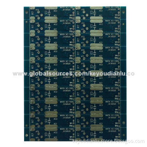 Copper PCB with Black Solder Mask, 0.2mm Minimum Hole Size, 1.6mm Board Thickness